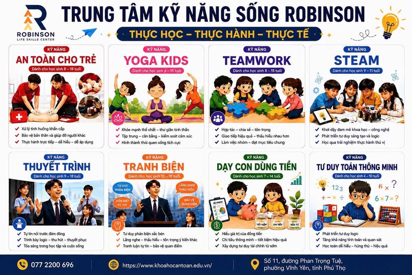 Khóa học kỹ năng sống lớp 1