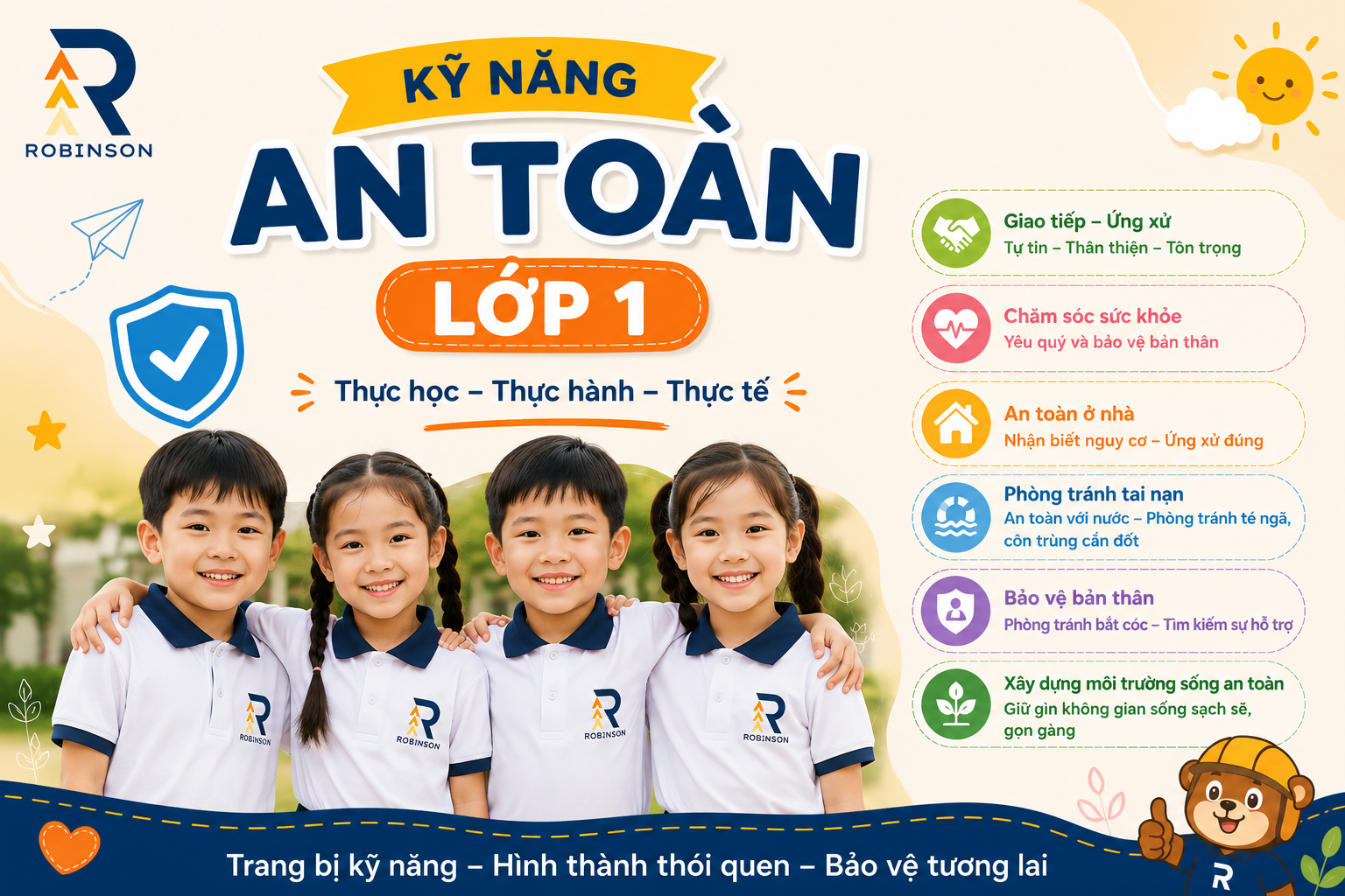 KỸ NĂNG SỐNG & KỸ NĂNG AN TOÀN – LỚP 1